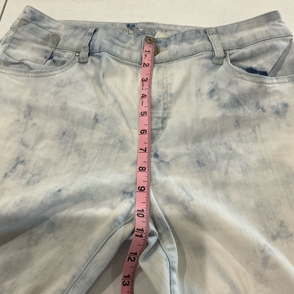 Chico's Platinum Acid Wash Jeans Stretch Skinny Ankle Women’s 8 (Chico’s Size 1) - Picture 5 of 11